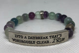 IamTra Quote Stack, Into a Daybreak That's Wondrously Clear, I Rise, Maya Angelou, Flourite