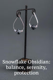 IamTra Hoops, Snowflake Obsidian