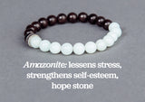 IamTra Stone Stack, Amazonite: lessens stress, strengthens self-esteem, hope stone