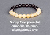 IamTra Stone Stack, Honey Jade: powerful emotional balance, unconditional love