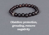 IamTra Stone Stack, Obsidian: protection, grounding, remove negativity