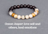 IamTra Stone Stack, Ocean Jasper: love self & others, heal emotions