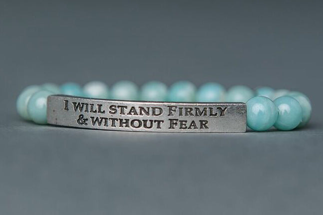 IamTra Quote Stack, I Will Stand Firmly and Without Fear, Goethe, Amaz